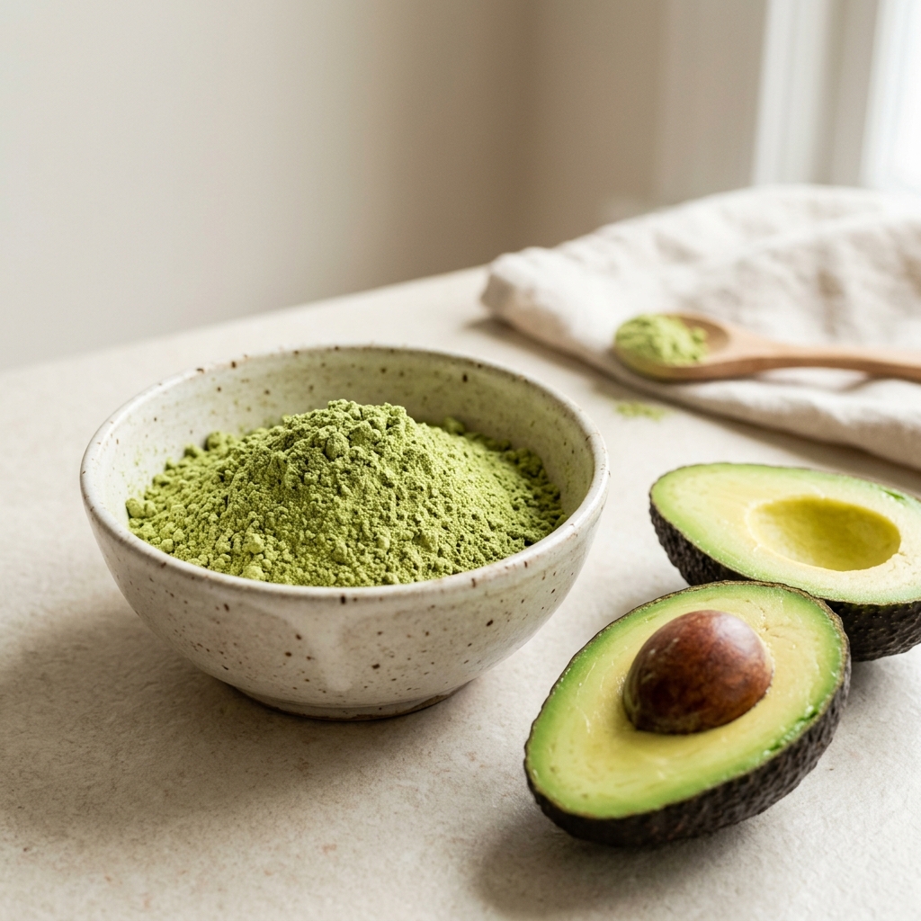 Serbuk alpukat Moeltiva โ bahan alami premium dalam setiap sachet